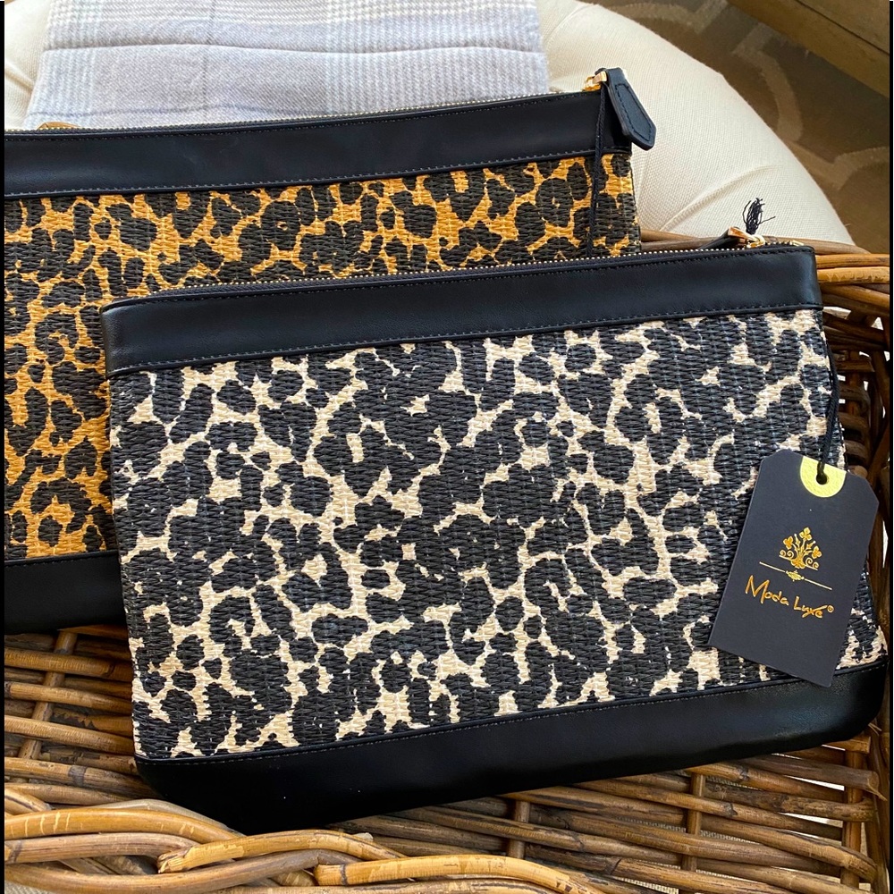 New with Tags!! Mods Luxe Animal print clutch